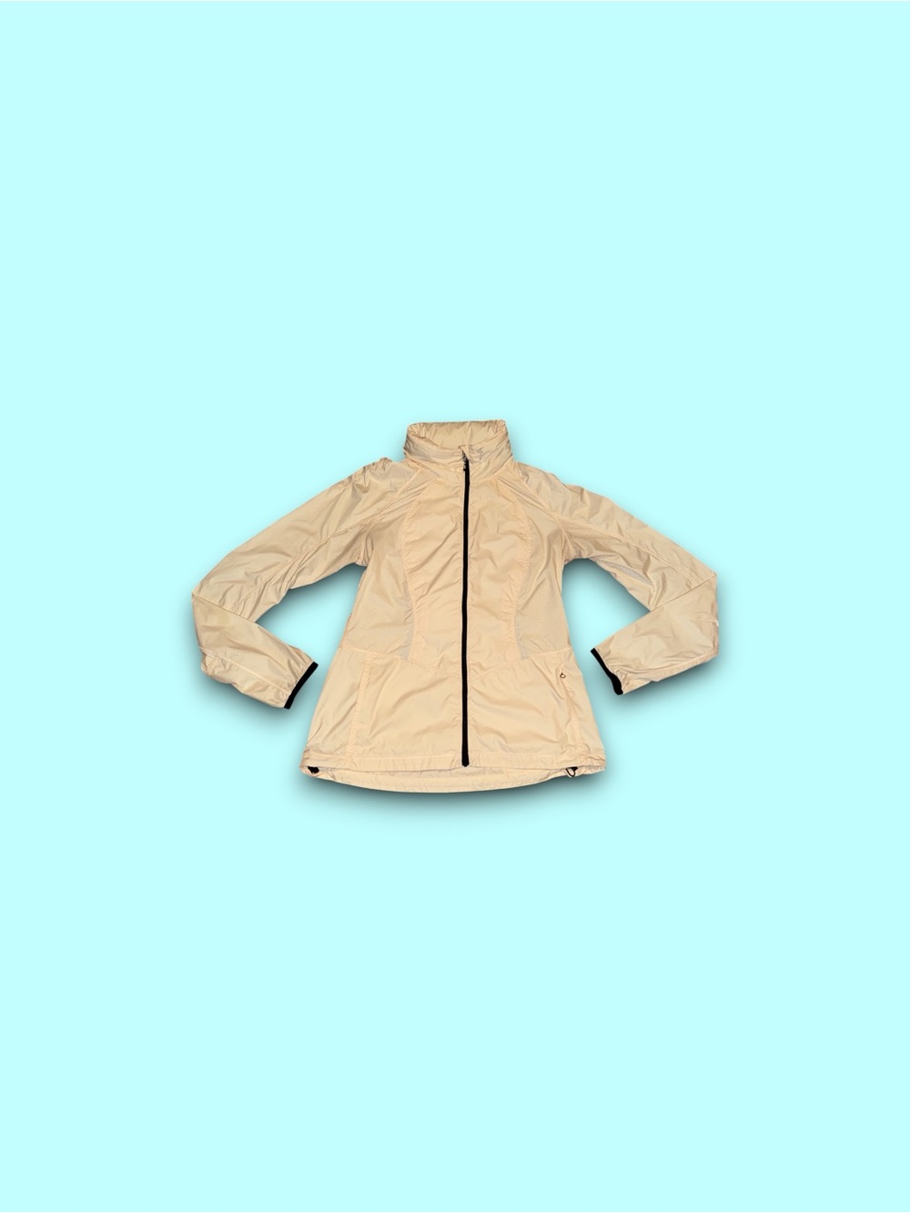 Lululemon Cross Chill Windbreaker Jacket Womens Size 6 Hooded Running Athleisure